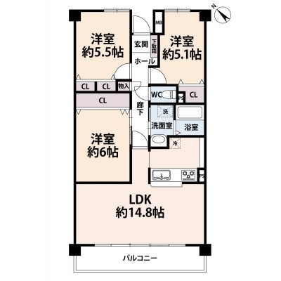 間取図※現況を優先とします