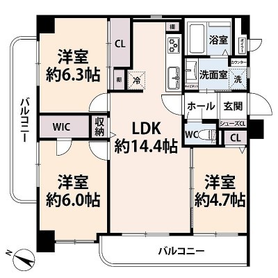 間取図※現況を優先とします