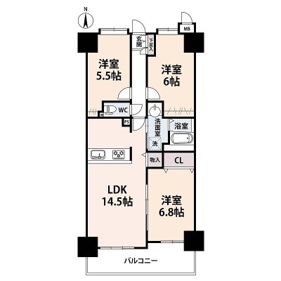 間取図※現況を優先とします