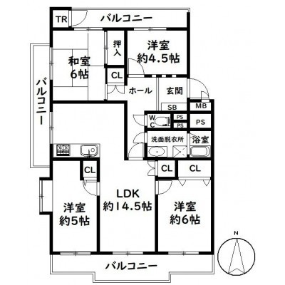 間取図※現況を優先します