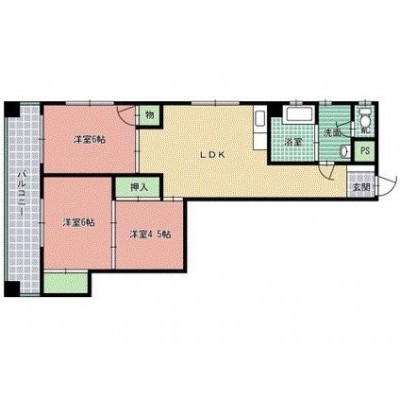 3LDKの間取りです