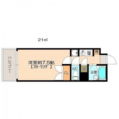 一人暮らしにぴったりな間取り