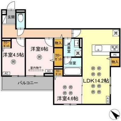 apartment この地域の家賃相場
福岡県大野城市東大利2丁目402
