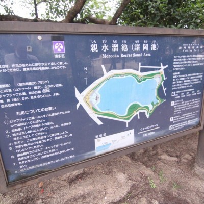 建物南側に位置する親水公園。軽い運動やウォーキングも出来ます