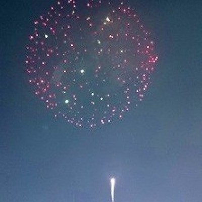 夏はバルコニーから今宿納涼花火大会を鑑賞できますよ。