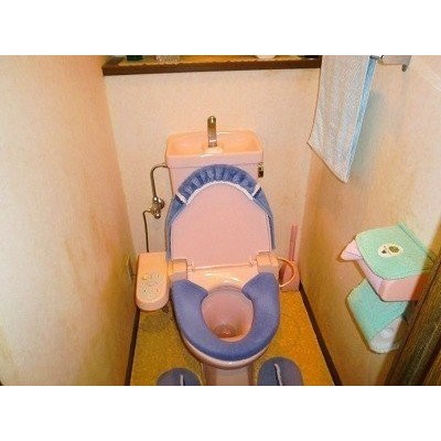 トイレに窓有。ウォシュレット付です。