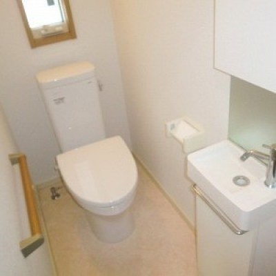 手洗い場付トイレです。