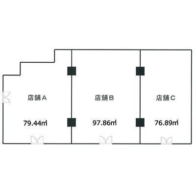 間取り 店舗A(24.03坪)