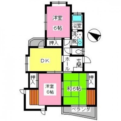 和室片方を洋室へ改装予定。和室2間の場合家賃2,000円ダウン。