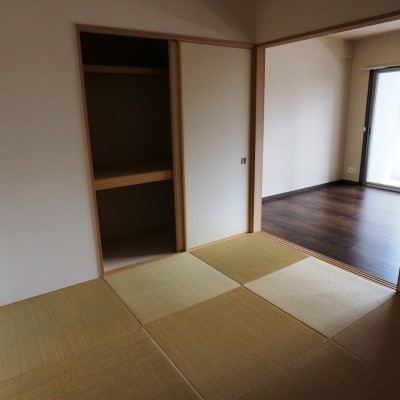 LDKと続き間和室約4.4帖 和室を開放すと21.5帖