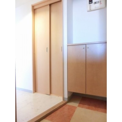 シンプルで使いやすい玄関です