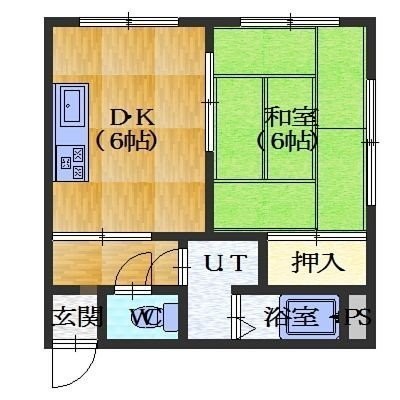 1DK間取り