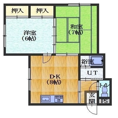 2DK間取り