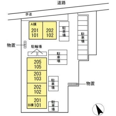 建物配置です。
