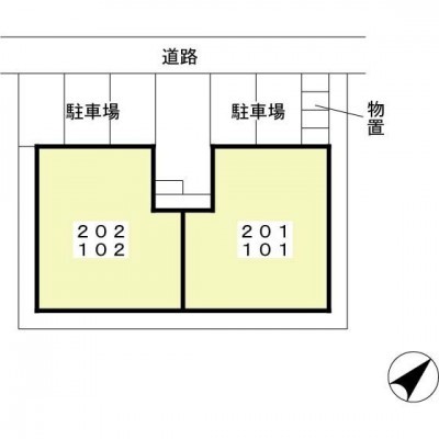 建物配置です。