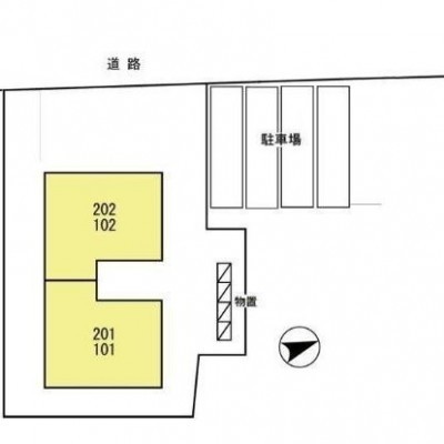 建物配置です。