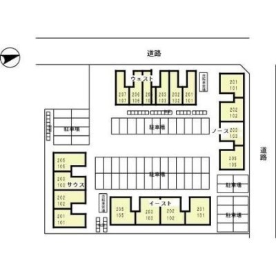 建物配置図です。