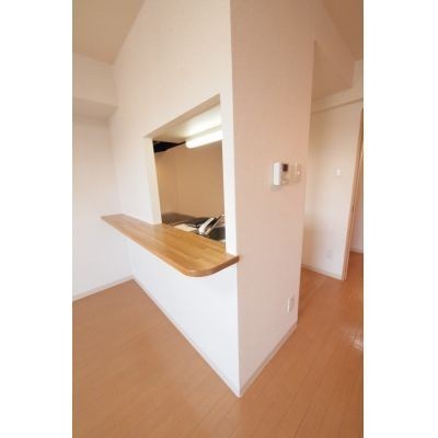 カウンター付きのシステムキッチンです。