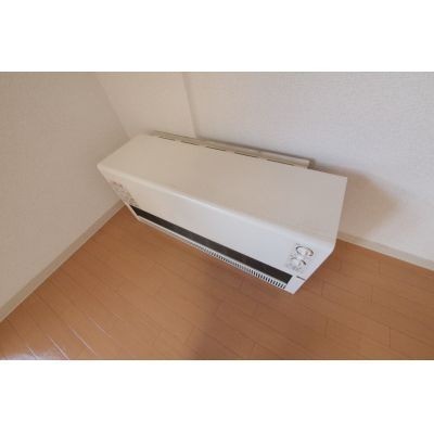 リビングと電気暖房器です。