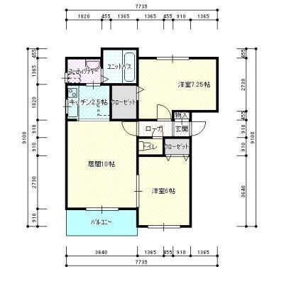 間取り(図面は反転タイプです。)