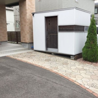 千歳市北陽の中古戸建です。外物置。