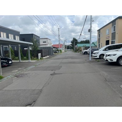 前面道路です!