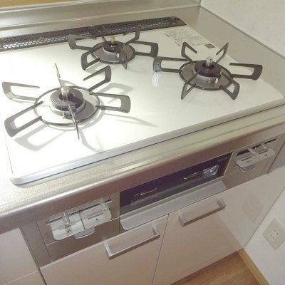 三口ガスコンロ新品交換済