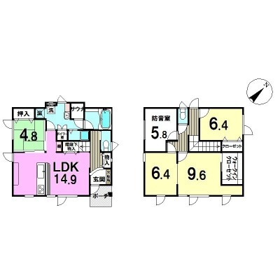 現況3SLDKですが間仕切り追加で4SLDKに間取変更可能。