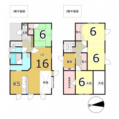 千歳市福住2丁目の中古戸建です。対面K・2階ラージルーム。