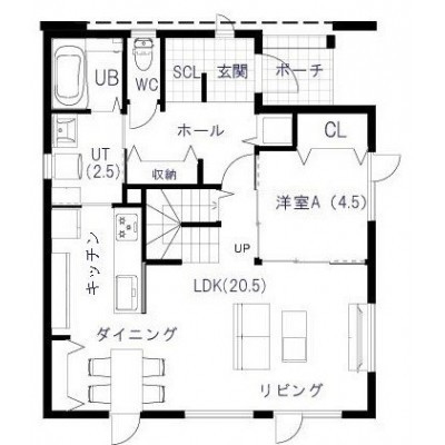 A棟:1階平面図