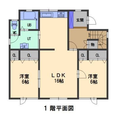 1階の平面図です。