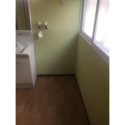 2階洗面所 洗濯機置き場