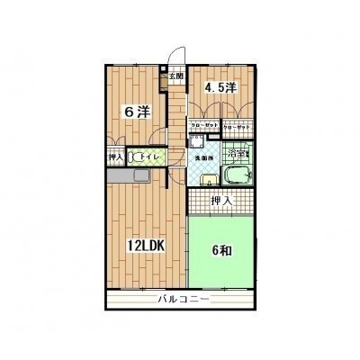 A棟103号室の間取り