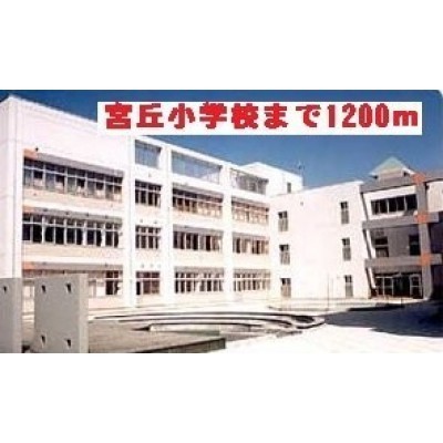 宮丘小学校まで1200m