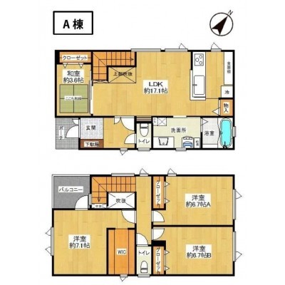 A棟間取り