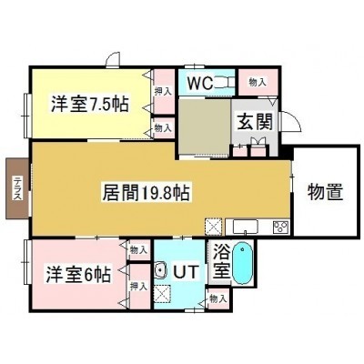 1階間取図 ※コンピュータ作図のため現況を優先いたします