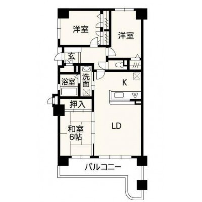 3LDK(水回り・給湯器交換、クロス・床張替え済)