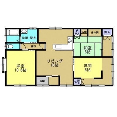 3LDK間取図