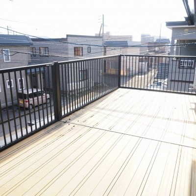 とっても広いベランダ