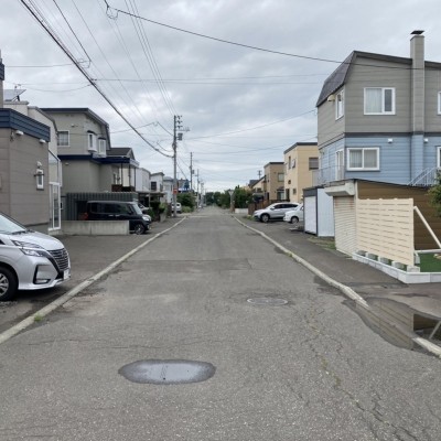 前面道路北西方向