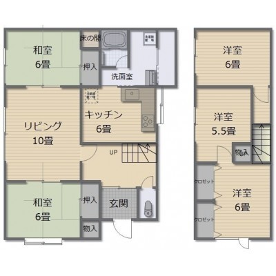 建物間取り図面(手書きのため現況を優先いたします)