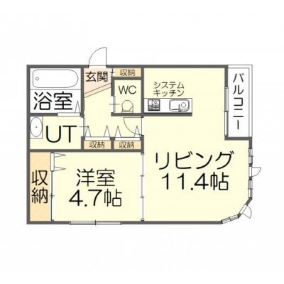 うまくまとまっている間取り