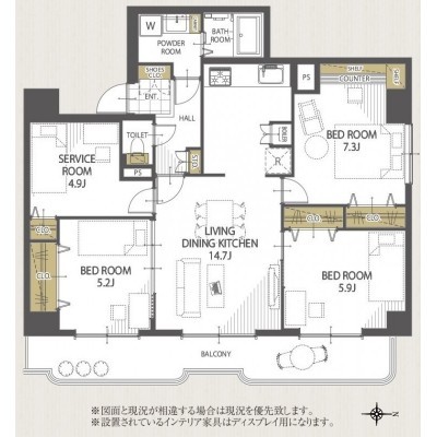 3LDK、価格2990万円、専有面積85.75㎡