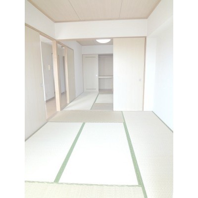 ベランダから見た和室2部屋