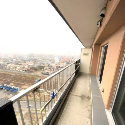 天気の良い日には樽前山が見えます