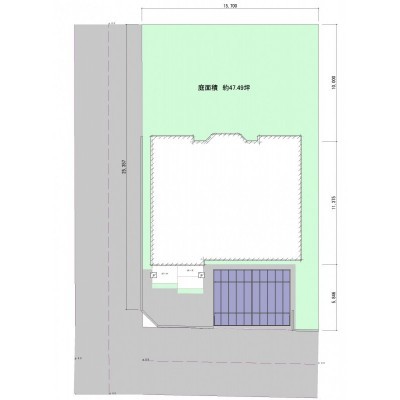 もう一軒家が建てられそうな広々した庭