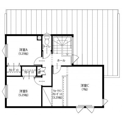 2階間取図 48.38㎡(14.60坪)