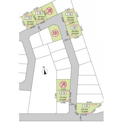 千歳市大和3丁目 リーヴス大和 区画図