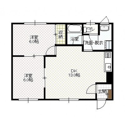 (104号室)*間取等、現況と異なる場合は現況優先と致します。