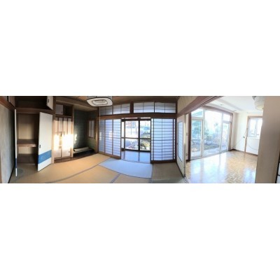 和室と居間(パノラマ撮影)